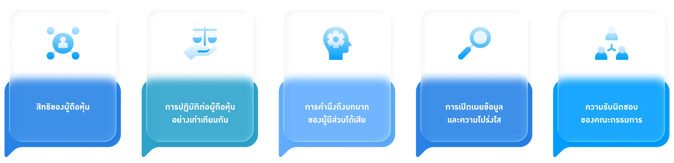 หลักการสำคัญของการกำกับดูแลกิจการที่ดี 5 หมวด