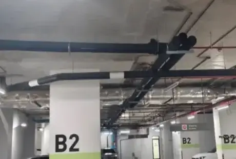 โครงการเปลี่ยนเครื่องปรับอากาศแบบ Split Type เป็นแบบน้ำเย็น (Chiller Water System) อาคาร B